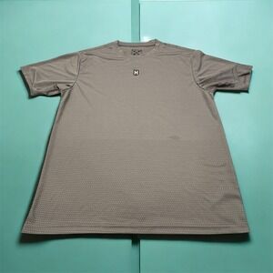 HOWITZER PATRIOT Mens Gray Textured Short Sleeve Performance T Shirt Size M